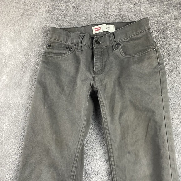 Levis 511 Slim Fit Jeans Boys Youth 14 Reg 27x27 Gray Low Rise - Picture 3 of 14